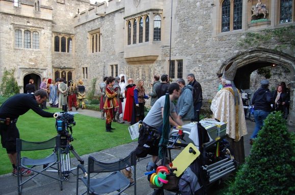 A film set at Allington Castle